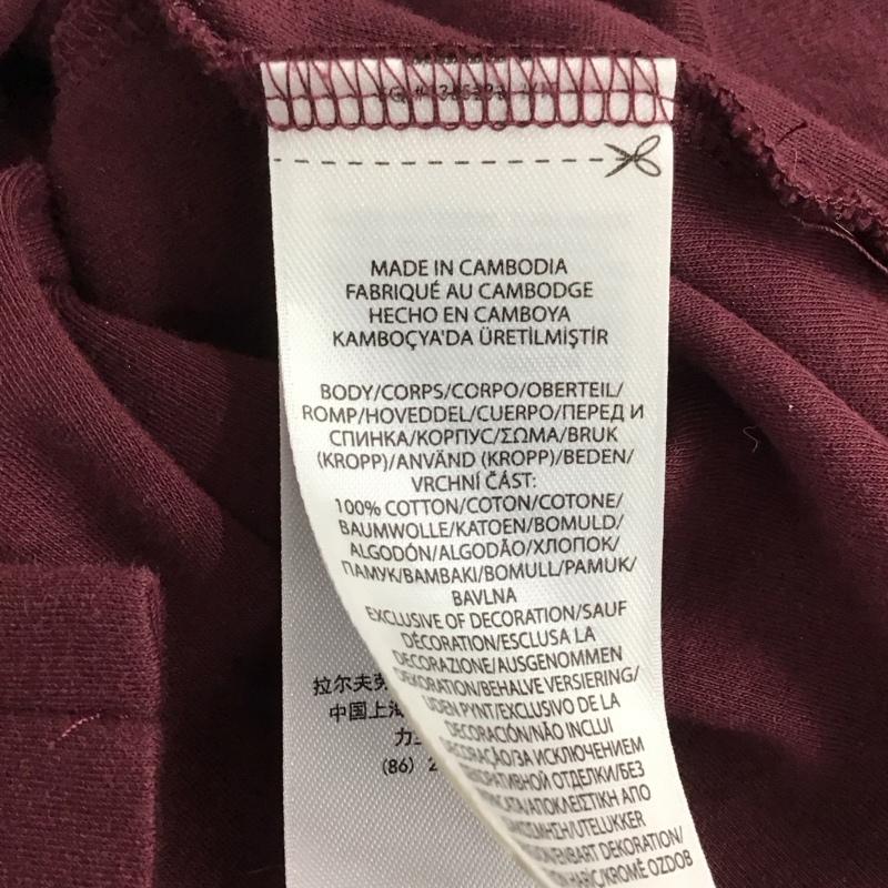 ポロラルフローレン POLO RALPH LAUREN ポロシャツ 長袖 長袖ポロシャツ 長袖カットソー カラーシャツ S ロゴ、文字 紫 / パープル /  メンズ USED 古着 中古 10151085