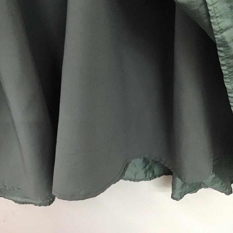 ユナイテッドアローズグリーンレーベルリラクシング UNITED ARROWS green label relaxing スカート ロングスカート 3524-676-2390 フレアスカート 無地 薄緑 / ライトグリーン /  レディース USED 古着 中古 10151095