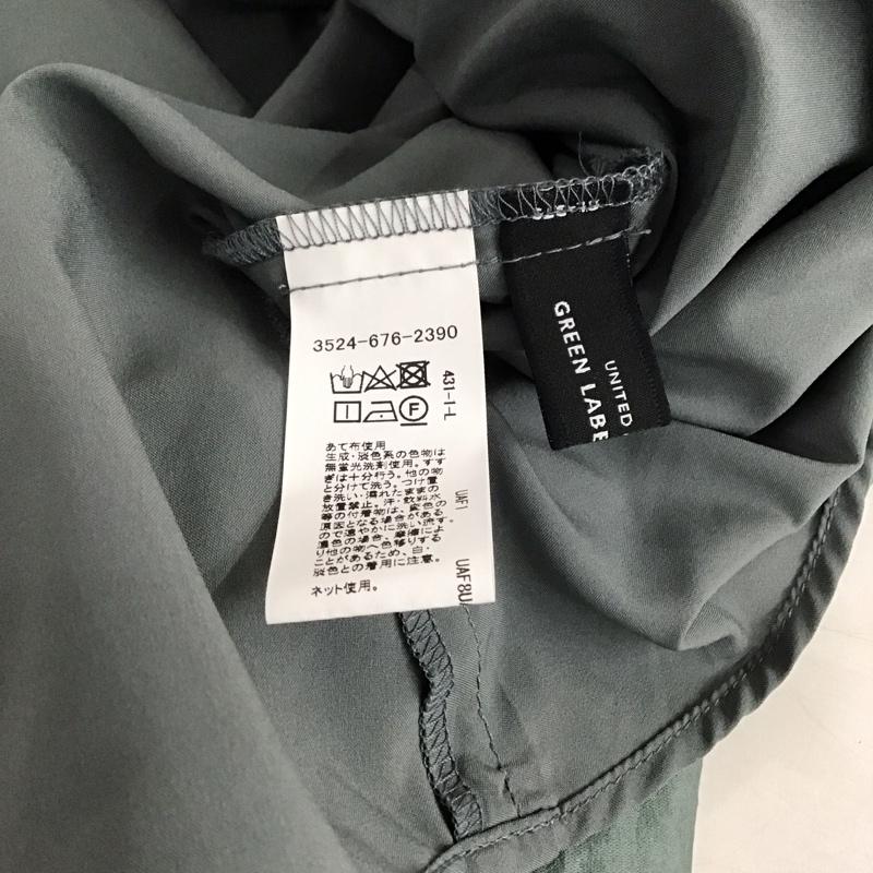 ユナイテッドアローズグリーンレーベルリラクシング UNITED ARROWS green label relaxing スカート ロングスカート 3524-676-2390 フレアスカート 無地 薄緑 / ライトグリーン /  レディース USED 古着 中古 10151095
