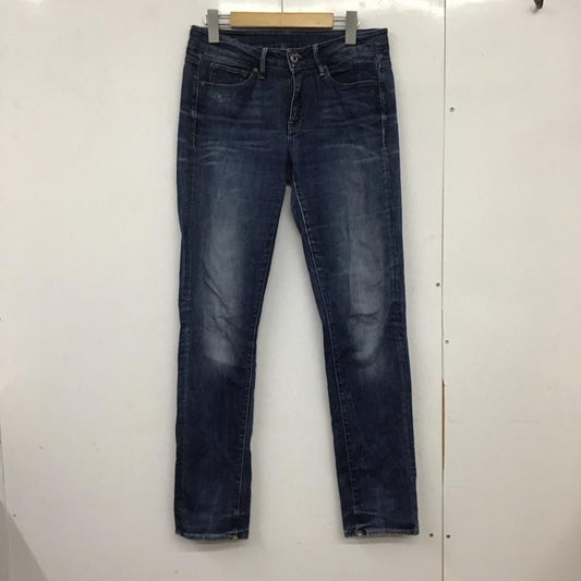 ジースターロゥ G-STAR RAW パンツ デニム、ジーンズ デニムパンツ スリムパンツ カジュアルパンツ ストレッチパンツ 27インチ 無地 インディゴ / インディゴ /  メンズ USED 古着 中古 10151096