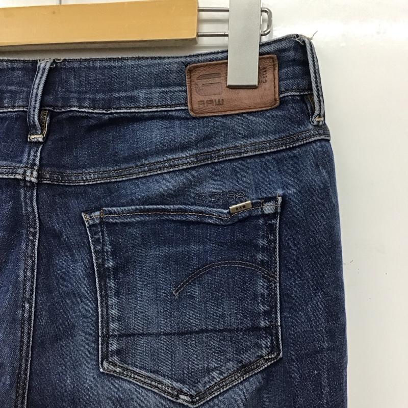 ジースターロゥ G-STAR RAW パンツ デニム、ジーンズ デニムパンツ スリムパンツ カジュアルパンツ ストレッチパンツ 27インチ 無地 インディゴ / インディゴ /  メンズ USED 古着 中古 10151096