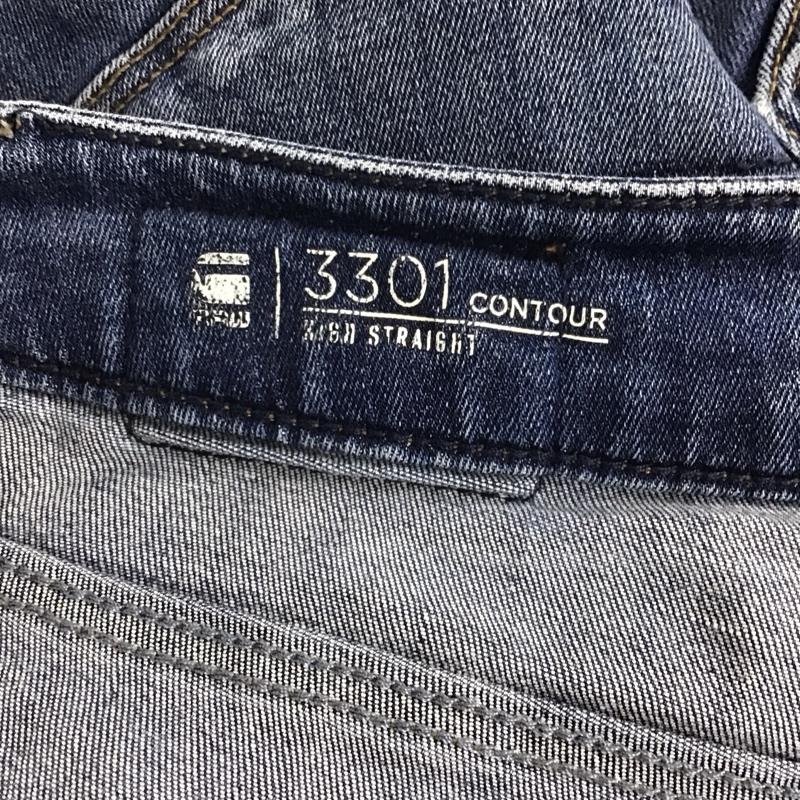 ジースターロゥ G-STAR RAW パンツ デニム、ジーンズ デニムパンツ スリムパンツ カジュアルパンツ ストレッチパンツ 27インチ 無地 インディゴ / インディゴ /  メンズ USED 古着 中古 10151096