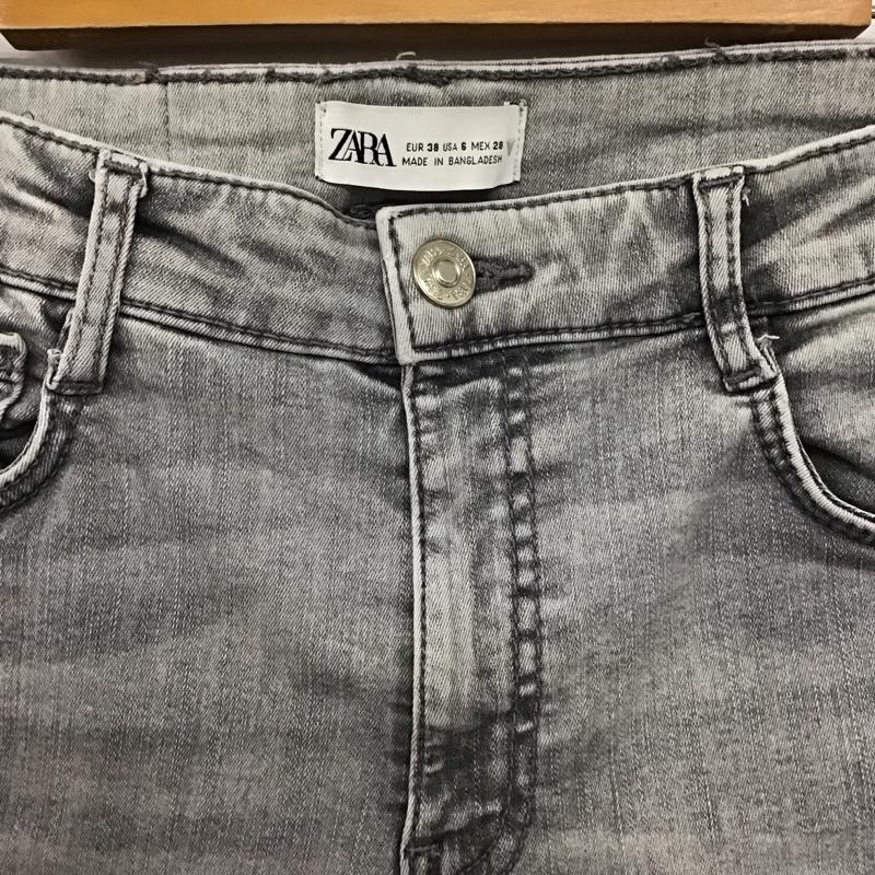 ザラ ZARA パンツ デニム、ジーンズ 38 無地 灰 / グレー /  レディース USED 古着 中古 10151099
