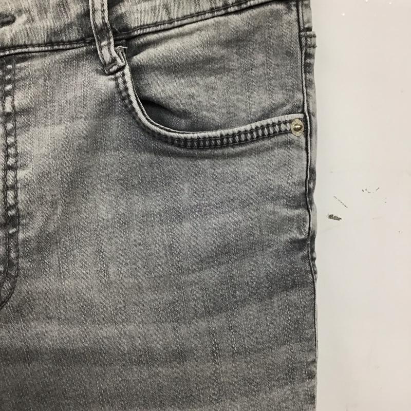 ザラ ZARA パンツ デニム、ジーンズ 38 無地 灰 / グレー /  レディース USED 古着 中古 10151099