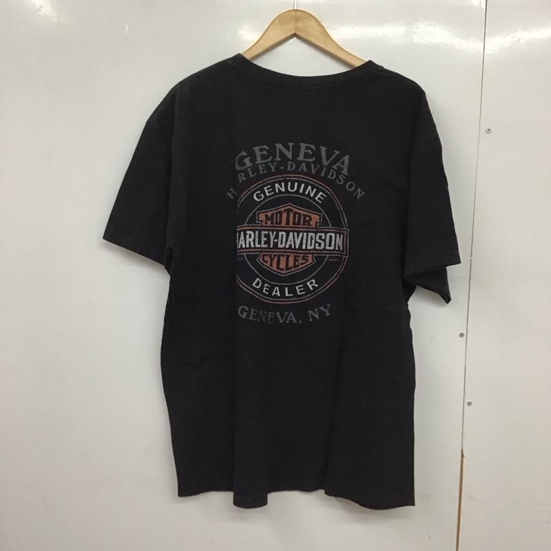 ハーレーダビッドソン Harley-Davidson Tシャツ 半袖 半袖カットソー プリントTシャツ クルーネックカットソー 2014 usa製 XL プリント ダークグレー / ダークグレー /  メンズ USED 古着 中古 10151101