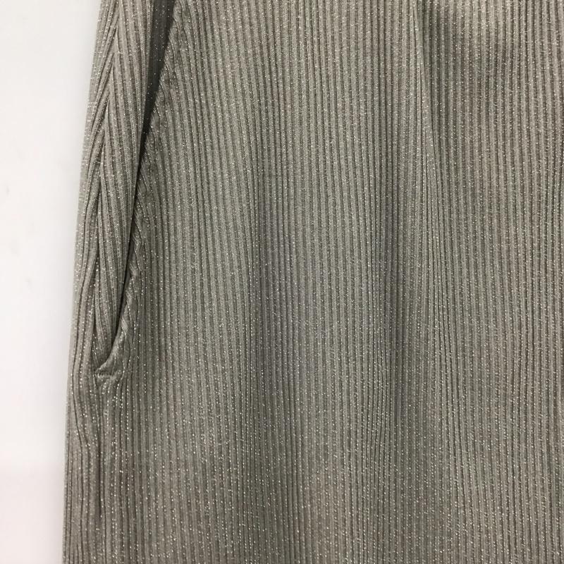 ニコアンド niko and... スカート ロングスカート NKN43518AD セルフカットリブスリットスカート L 無地 灰 / グレー /  レディース USED 古着 中古 10151102