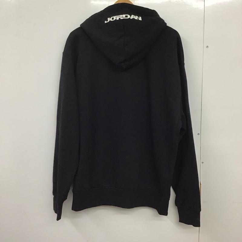 ジョーダンブランド JORDAN BRAND パーカー 長袖 fv7227-010 フリースプルオーバー L ロゴ、文字 黒 / ブラック /  メンズ USED 古着 中古 10151103