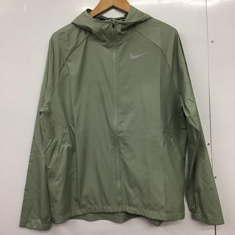 ナイキ NIKE ジャケット、上着 ジャンパー、ブルゾン bv4871-370 エッセンシャルジャケット ナイロンパーカー L ロゴ、文字 カーキ / カーキ /  メンズ USED 古着 中古 10151110