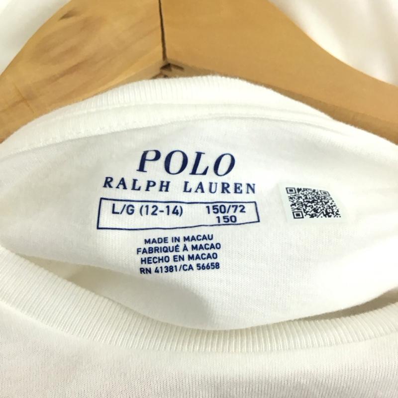 ポロラルフローレン POLO RALPH LAUREN ワンピース ひざ丈スカート 150cm 150cm プリント 白 / ホワイト /  ガールズ USED 古着 中古 10151111
