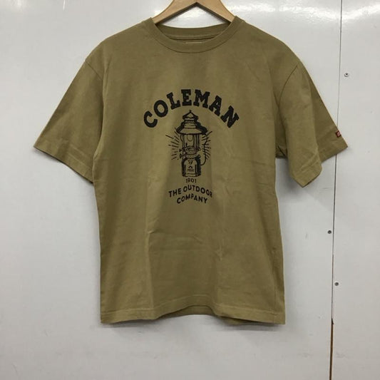 コールマン Coleman Tシャツ 半袖 半袖カットソー プリントTシャツ クルーネックカットソー M ロゴ、文字 ベージュ / ベージュ /  メンズ USED 古着 中古 10151113
