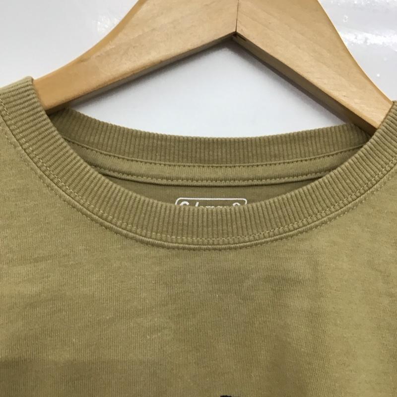 コールマン Coleman Tシャツ 半袖 半袖カットソー プリントTシャツ クルーネックカットソー M ロゴ、文字 ベージュ / ベージュ /  メンズ USED 古着 中古 10151113