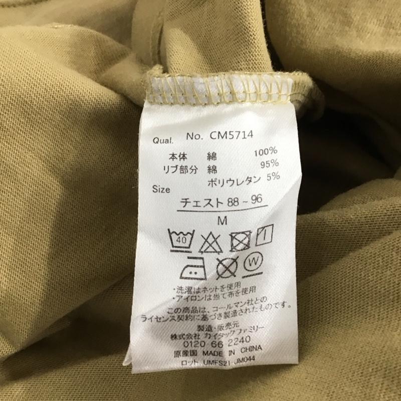 コールマン Coleman Tシャツ 半袖 半袖カットソー プリントTシャツ クルーネックカットソー M ロゴ、文字 ベージュ / ベージュ /  メンズ USED 古着 中古 10151113