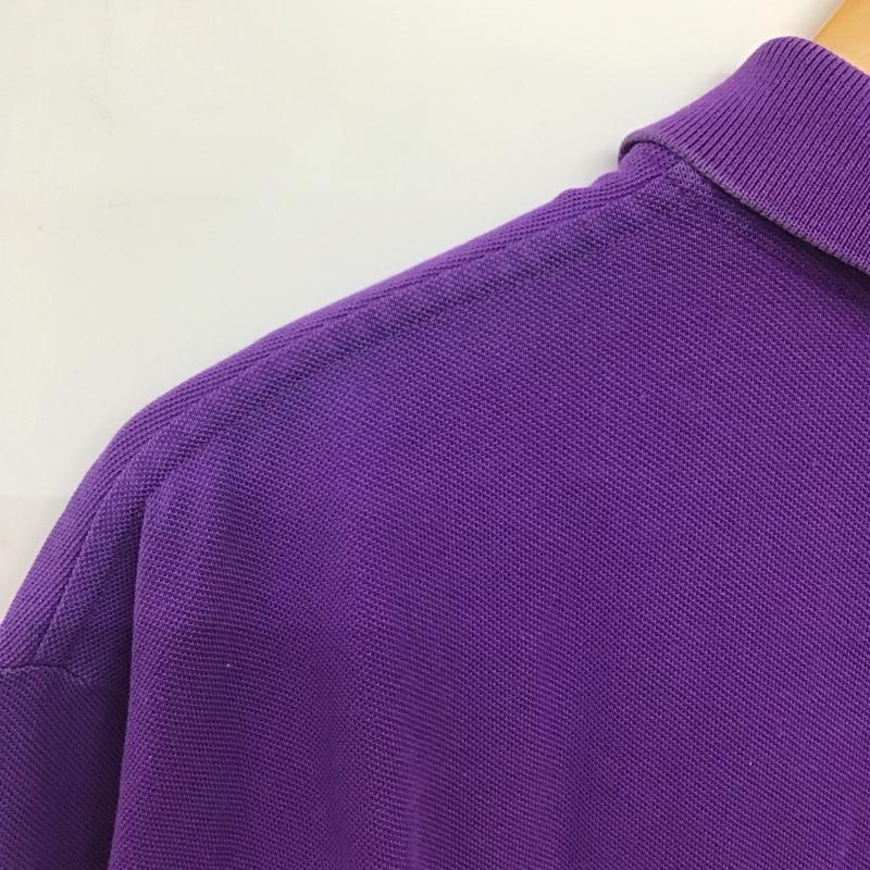 ポロバイラルフローレン Polo by RALPH LAUREN ポロシャツ 半袖 半袖ポロシャツ カラーシャツ 半袖カットソー XL ロゴ、文字 紫 / パープル /  メンズ USED 古着 中古 10151128
