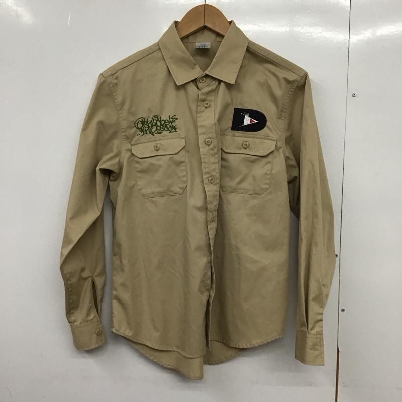 古着 USED シャツ、ブラウス 長袖 長袖シャツ 無地シャツ カラーシャツ 古着 S ロゴ、文字 ベージュ / ベージュ /  メンズ USED 古着 中古 10151131