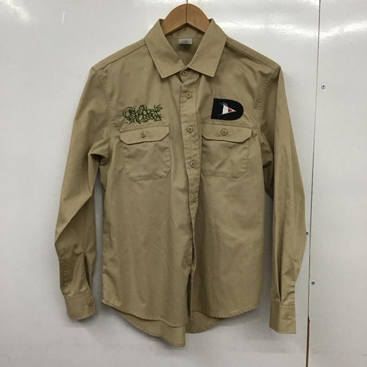 古着 USED シャツ、ブラウス 長袖 長袖シャツ 無地シャツ カラーシャツ 古着 S ロゴ、文字 ベージュ / ベージュ /  メンズ USED 古着 中古 10151131