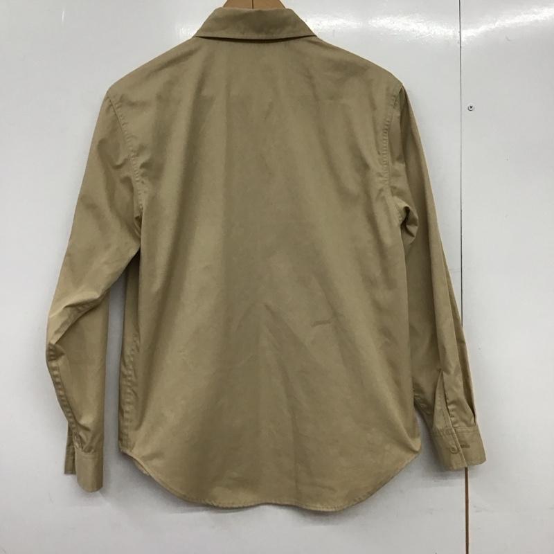 古着 USED シャツ、ブラウス 長袖 長袖シャツ 無地シャツ カラーシャツ 古着 S ロゴ、文字 ベージュ / ベージュ /  メンズ USED 古着 中古 10151131