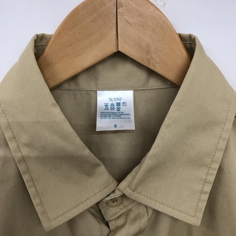 古着 USED シャツ、ブラウス 長袖 長袖シャツ 無地シャツ カラーシャツ 古着 S ロゴ、文字 ベージュ / ベージュ /  メンズ USED 古着 中古 10151131