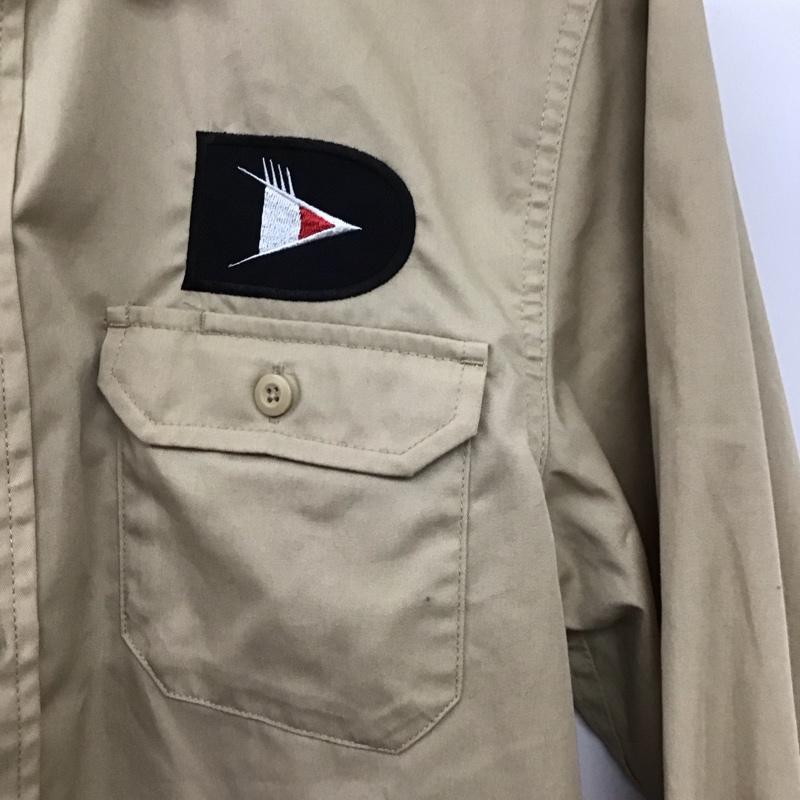 古着 USED シャツ、ブラウス 長袖 長袖シャツ 無地シャツ カラーシャツ 古着 S ロゴ、文字 ベージュ / ベージュ /  メンズ USED 古着 中古 10151131