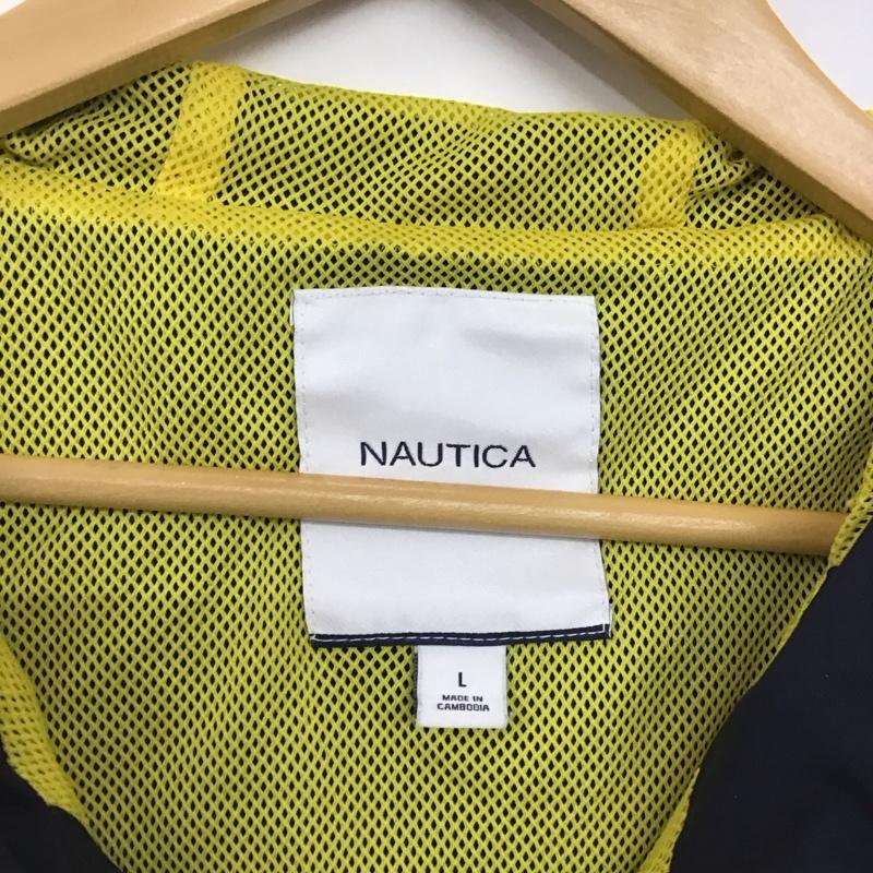 ノーティカ NAUTICA ジャケット、上着 ジャンパー、ブルゾン ジップアップジャケット ナイロンジャケット アウター パーカー L ロゴ、文字 白 / ホワイト / X 赤 / レッド / X 紺 / ネイビー /  メンズ USED 古着 中古 10151132