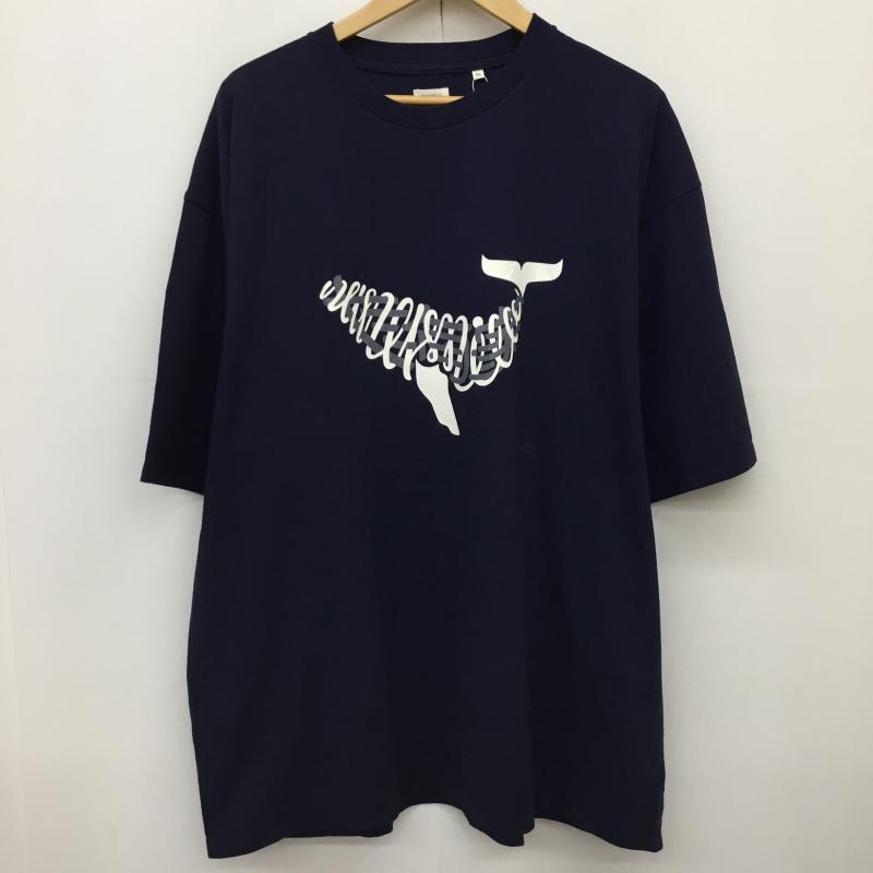 ナナミカ nanamica Tシャツ 半袖 S25ST135 XL キャラクター 紺 / ネイビー /  メンズ USED 古着 中古 10151136