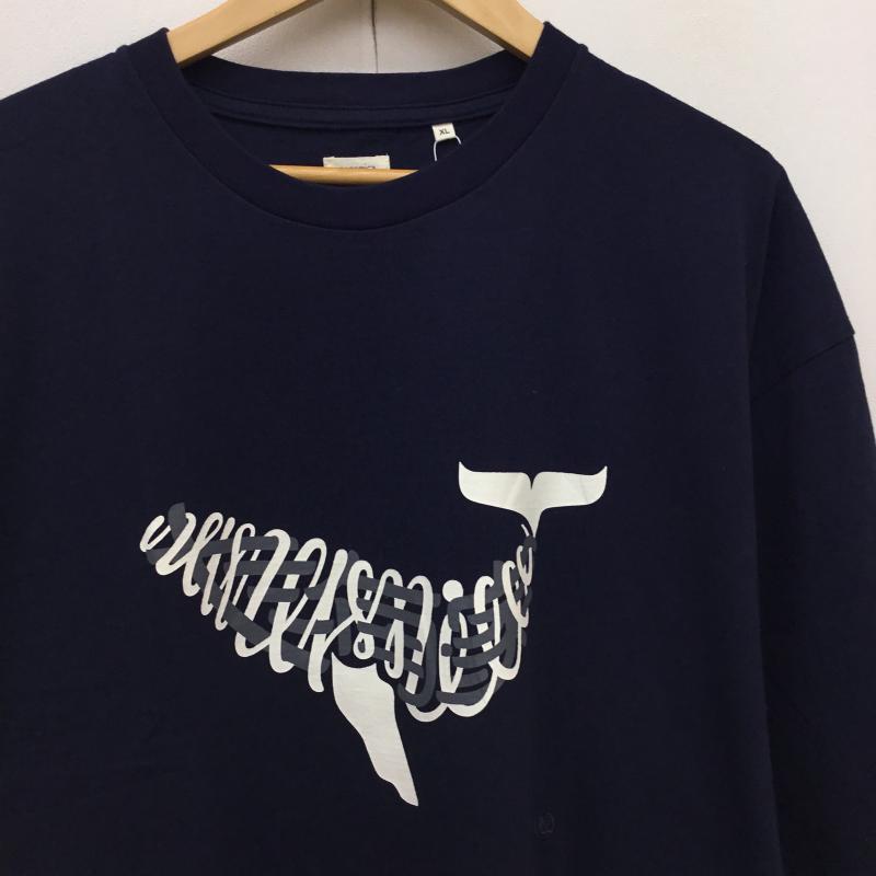 ナナミカ nanamica Tシャツ 半袖 S25ST135 XL キャラクター 紺 / ネイビー /  メンズ USED 古着 中古 10151136