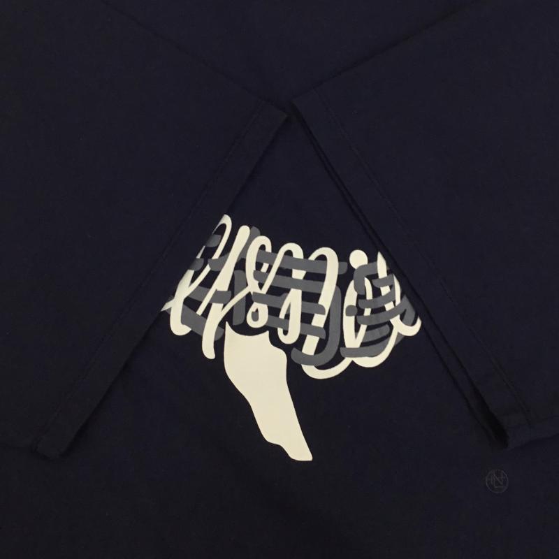 ナナミカ nanamica Tシャツ 半袖 S25ST135 XL キャラクター 紺 / ネイビー /  メンズ USED 古着 中古 10151136