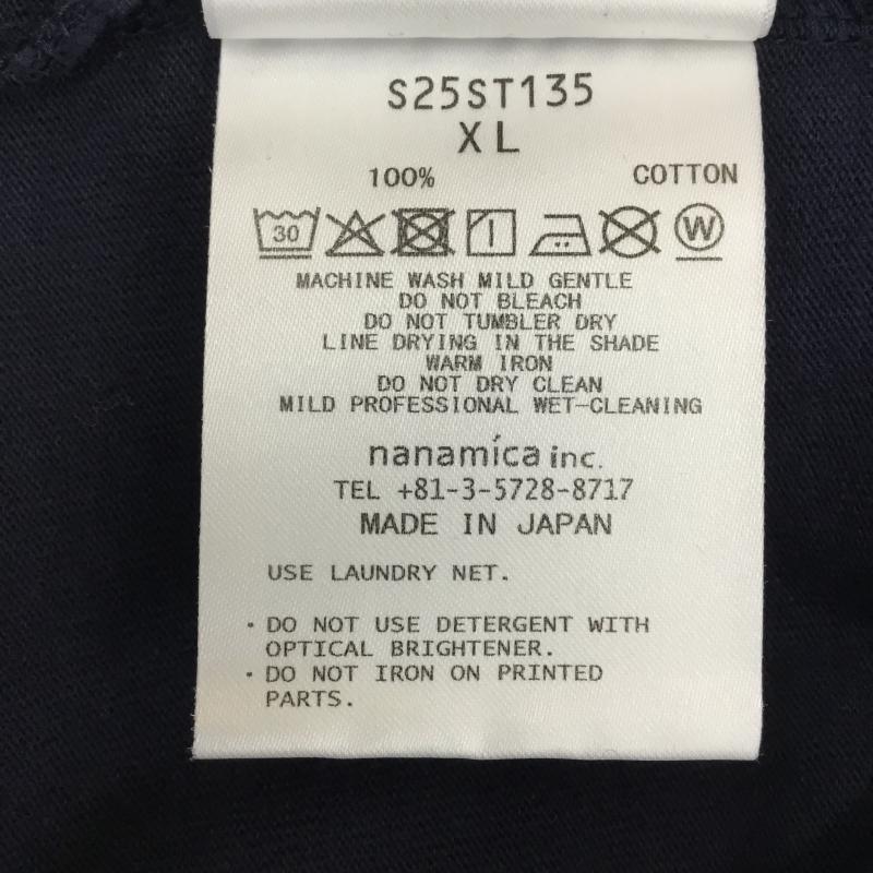 ナナミカ nanamica Tシャツ 半袖 S25ST135 XL キャラクター 紺 / ネイビー /  メンズ USED 古着 中古 10151136