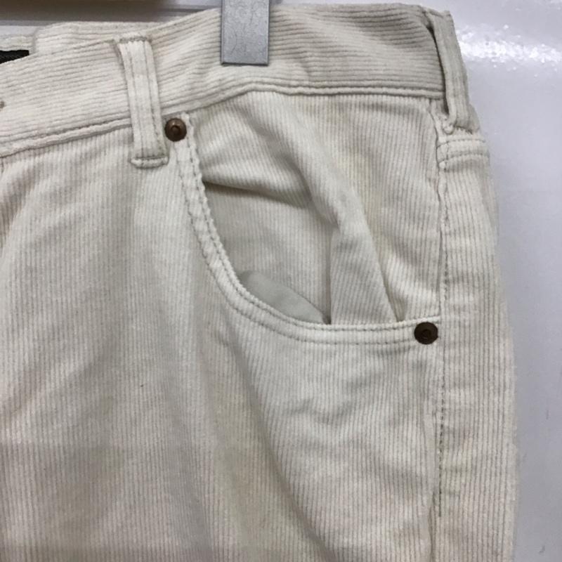 ビームス ジャパン BEAMS JAPAN パンツ ワークパンツ、ペインターパンツ コーデュロイパンツ スリムパンツ カジュアルパンツ ストレッチパンツ XL 無地 アイボリー / アイボリー /  メンズ USED 古着 中古 10151138