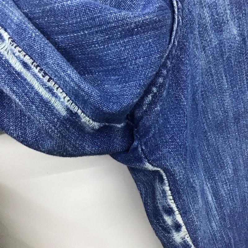 シアーズ SEARS パンツ デニム、ジーンズ デニムパンツ ワイドパンツ カジュアルパンツ ストレッチパンツ 80s ダメージ加工 インディゴ / インディゴ /  メンズ USED 古着 中古 10151139