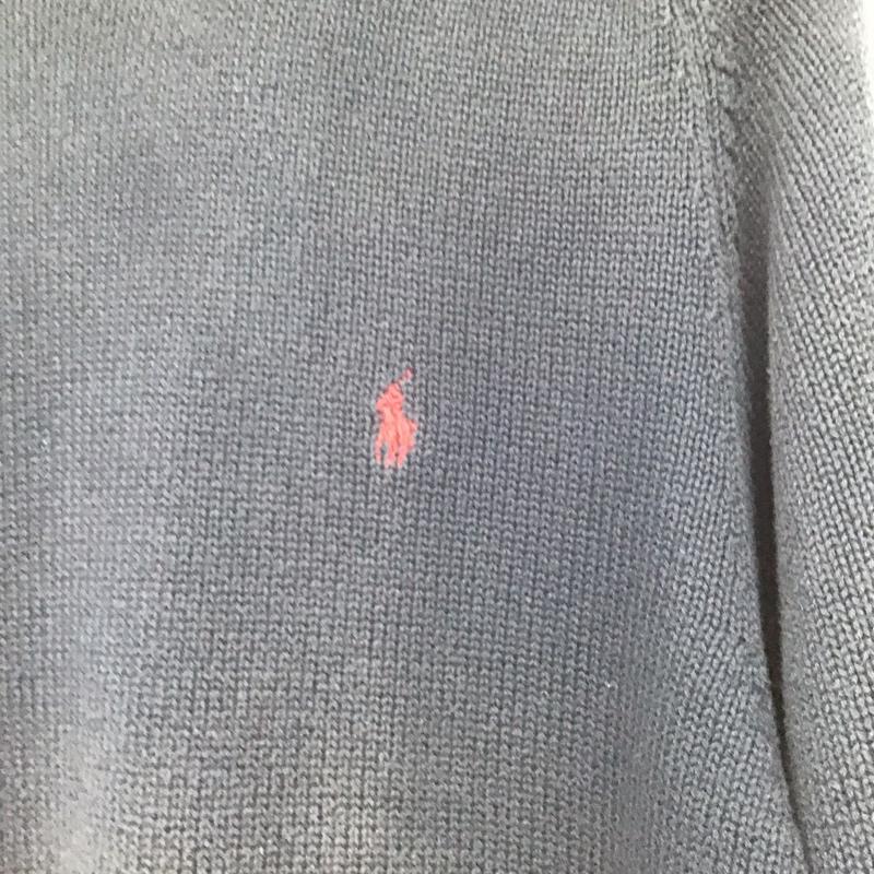 ポロバイラルフローレン Polo by RALPH LAUREN ニット、セーター 長袖 長袖ニットカットソー クルーネック セーター M ロゴ、文字 紺 / ネイビー /  メンズ USED 古着 中古 10151140