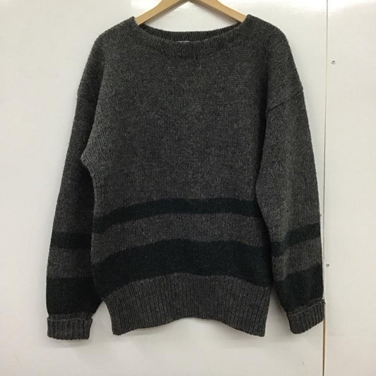 ポロバイラルフローレン Polo by RALPH LAUREN ニット、セーター 長袖 長袖ニットカットソー クルーネック セーター L プリント 灰 / グレー /  メンズ USED 古着 中古 10151141