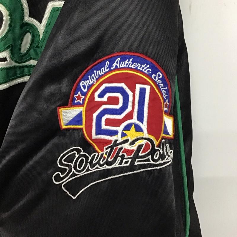 古着 USED ジャケット、上着 ジャンパー、ブルゾン ジップアップジャケット ナイロンジャケット アウター southpole XL ロゴ、文字 黒 / ブラック /  メンズ USED 古着 中古 10151146