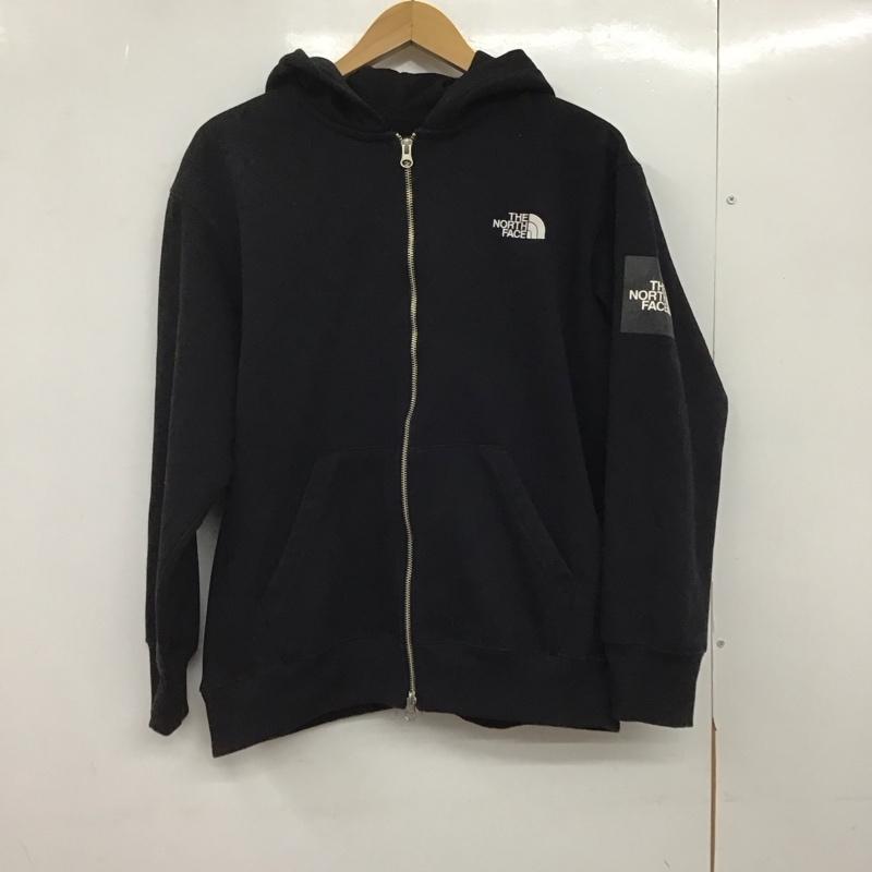 ザノースフェイス THE NORTH FACE パーカー 長袖 nt61836 ジップアップパーカー M ロゴ、文字 黒 / ブラック /  メンズ USED 古着 中古 10151153