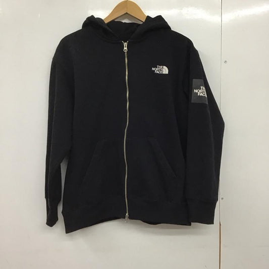 ザノースフェイス THE NORTH FACE パーカー 長袖 nt61836 ジップアップパーカー M ロゴ、文字 黒 / ブラック /  メンズ USED 古着 中古 10151153