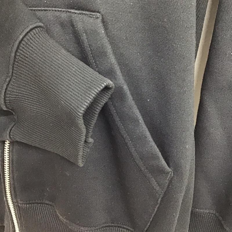 ザノースフェイス THE NORTH FACE パーカー 長袖 nt61836 ジップアップパーカー M ロゴ、文字 黒 / ブラック /  メンズ USED 古着 中古 10151153