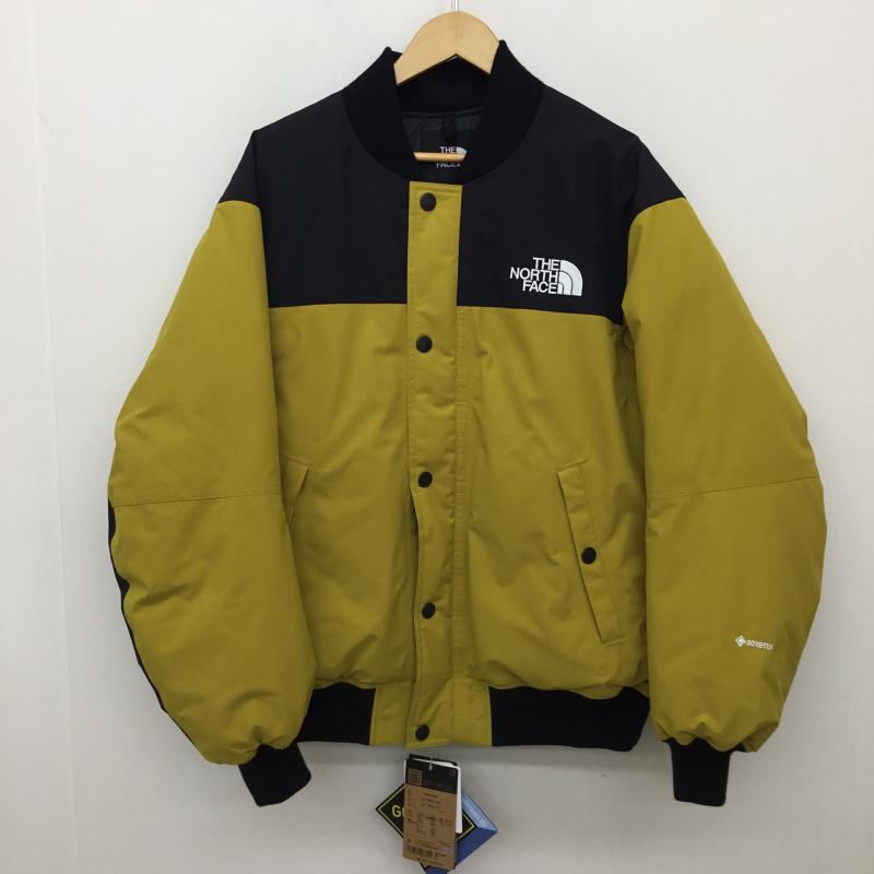 ザノースフェイス THE NORTH FACE ジャケット、上着 ダウンジャケット ND92233R Down Stadium Jacket L ロゴ、文字 黒 / ブラック / X マスタード / マスタード / X 金 / ゴールド /  メンズ USED 古着 中古 10151167