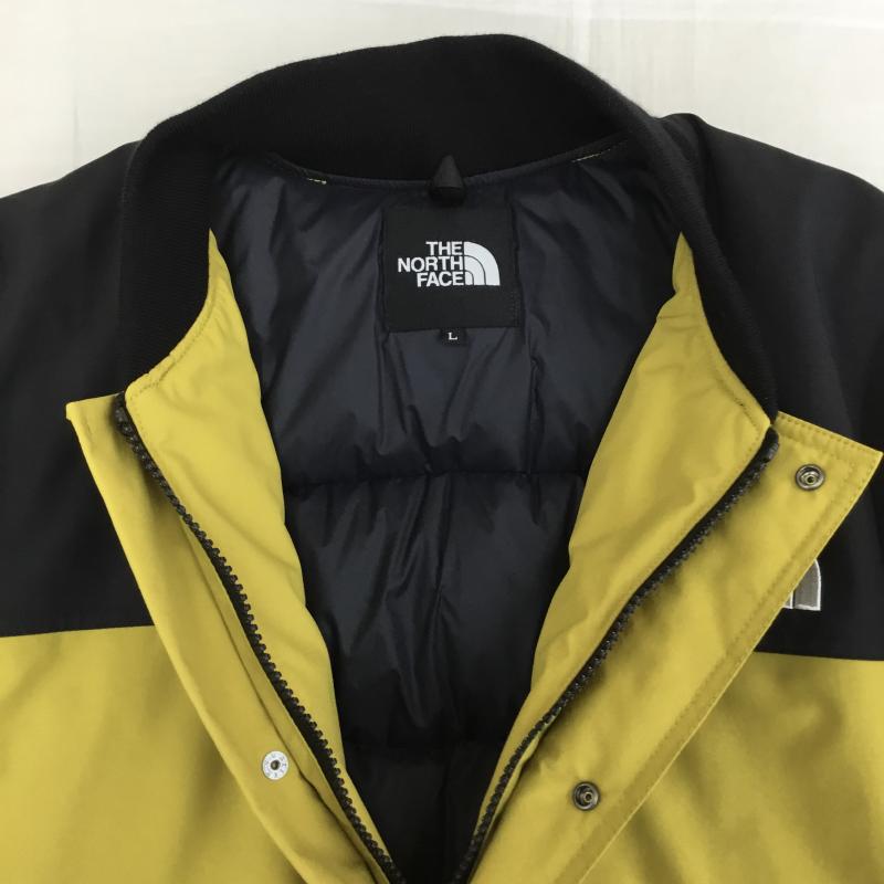 ザノースフェイス THE NORTH FACE ジャケット、上着 ダウンジャケット ND92233R Down Stadium Jacket L ロゴ、文字 黒 / ブラック / X マスタード / マスタード / X 金 / ゴールド /  メンズ USED 古着 中古 10151167