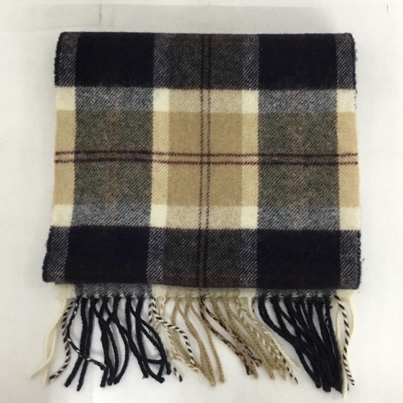 古着 USED マフラー マフラー ROYAL HEATHER フリンジ ラムウール チェック マルチカラー / マルチカラー /  メンズ USED 古着 中古 10151186
