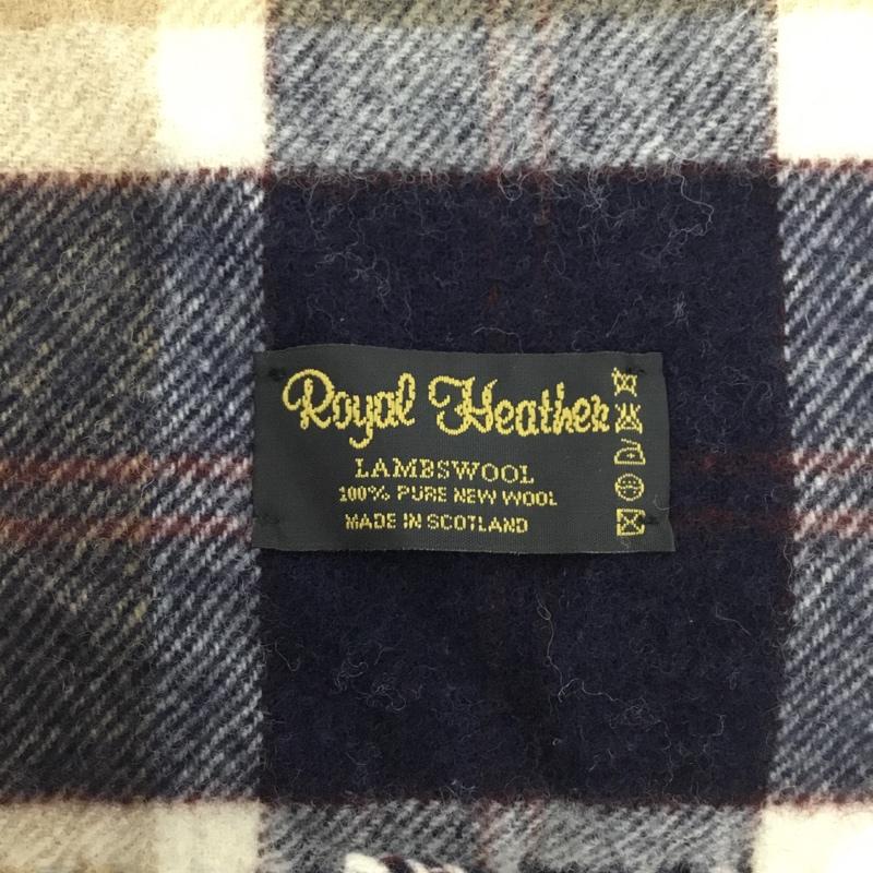 古着 USED マフラー マフラー ROYAL HEATHER フリンジ ラムウール チェック マルチカラー / マルチカラー /  メンズ USED 古着 中古 10151186