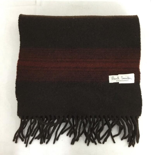 ポールスミス Paul Smith マフラー マフラー ウール フリンジ ボーダー柄 マルチカラー / マルチカラー /  メンズ USED 古着 中古 10151187