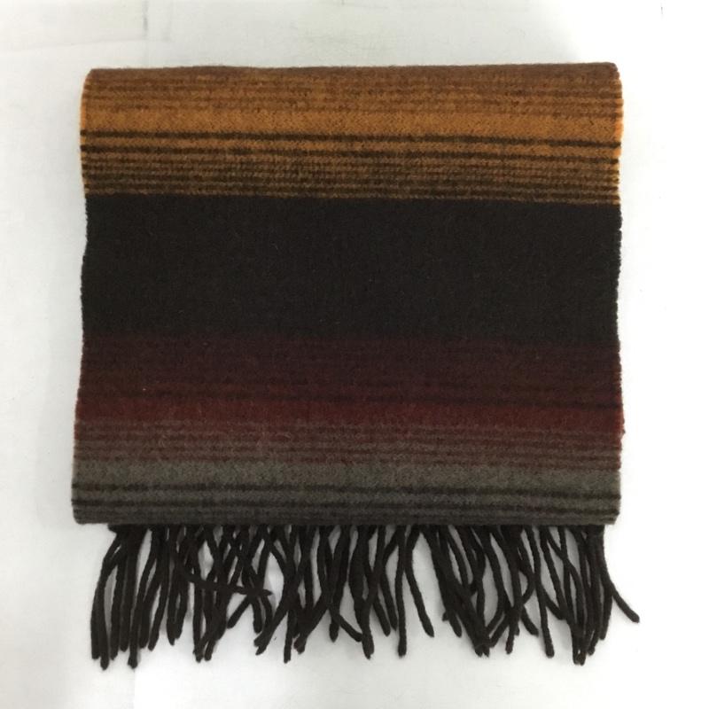 ポールスミス Paul Smith マフラー マフラー ウール フリンジ ボーダー柄 マルチカラー / マルチカラー /  メンズ USED 古着 中古 10151187