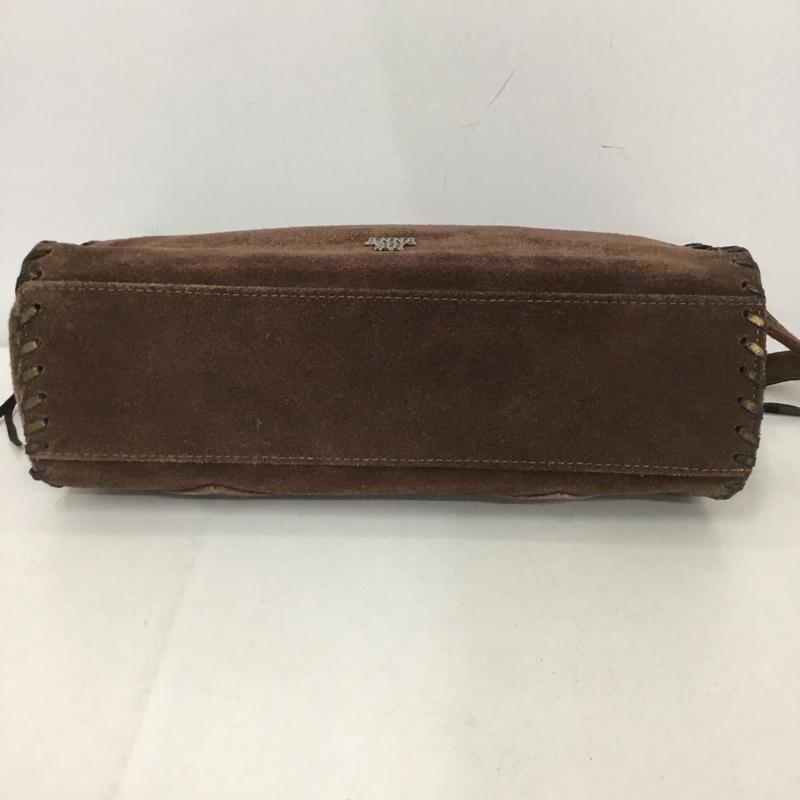アナスイ ANNASUI ショルダーバッグ ショルダーバッグ スエード ロゴ、文字 茶 / ブラウン /  レディース USED 古着 中古 10151189