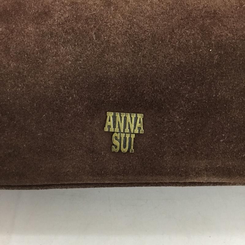 アナスイ ANNASUI ショルダーバッグ ショルダーバッグ スエード ロゴ、文字 茶 / ブラウン /  レディース USED 古着 中古 10151189