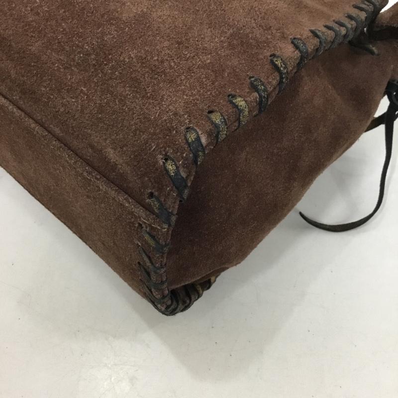 アナスイ ANNASUI ショルダーバッグ ショルダーバッグ スエード ロゴ、文字 茶 / ブラウン /  レディース USED 古着 中古 10151189