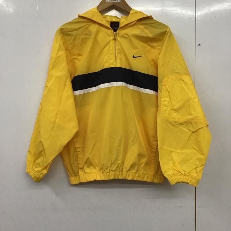 ナイキ NIKE ジャケット、上着 ジャンパー、ブルゾン 90s ジュニアサイズ L ロゴ、文字 黄 / イエロー /  ボーイズ USED 古着 中古 10151193