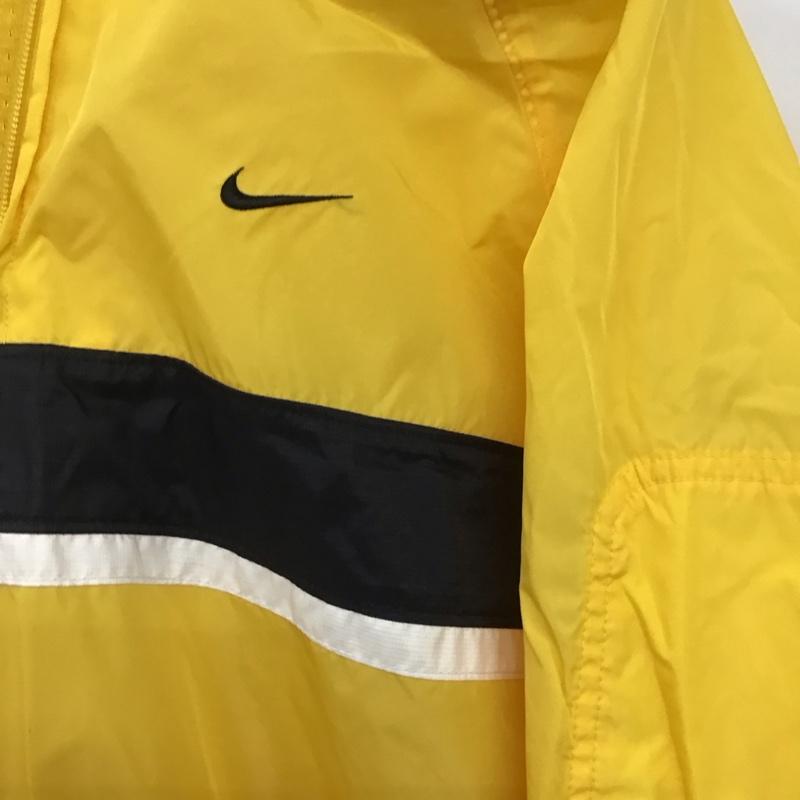 ナイキ NIKE ジャケット、上着 ジャンパー、ブルゾン 90s ジュニアサイズ L ロゴ、文字 黄 / イエロー /  ボーイズ USED 古着 中古 10151193