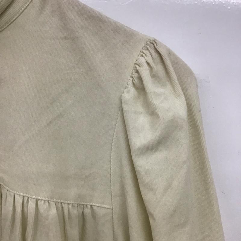 スライ SLY ワンピース ひざ丈スカート 030EAP30-3880 VOLUME FRILL OP 1 無地 アイボリー / アイボリー /  レディース USED 古着 中古 10151195