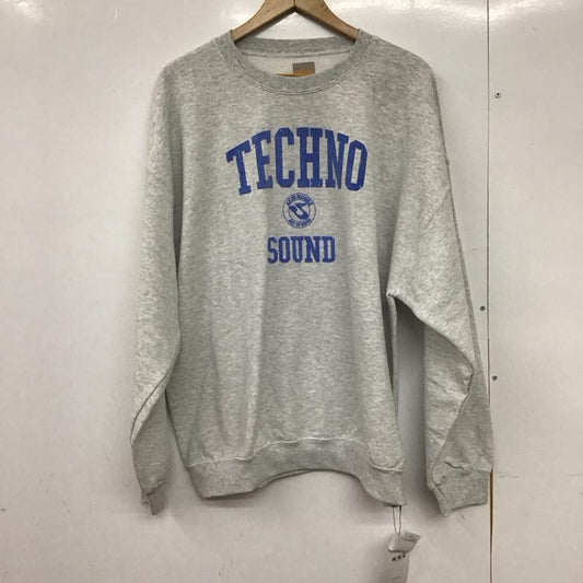 クーキー KOOKY N トレーナー 長袖 タグ付 FREE ロゴ、文字 X プリント 灰 / グレー /  レディース USED 古着 中古 10151198