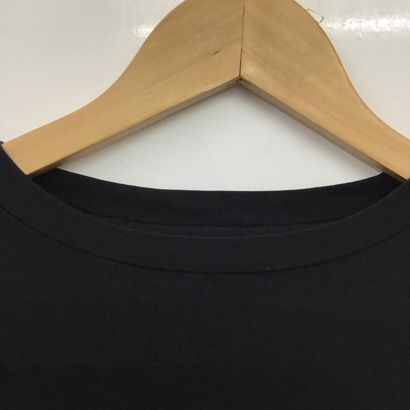 ブルーレーベル・クレストブリッジ BLUE LABEL CRESTBRIDGE カットソー 長袖 38 ロゴ、文字 X プリント 黒 / ブラック /  レディース USED 古着 中古 10151200