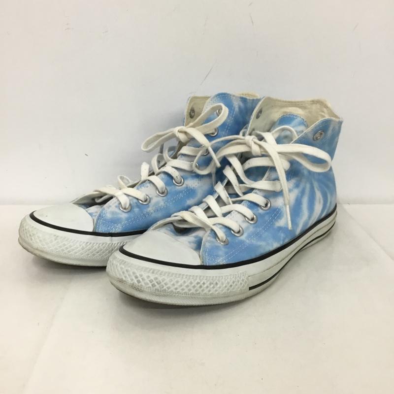 コンバース CONVERSE スニーカー スニーカー 1CJ311 タイダイ OC HI 25.5cm 25.5cm ロゴ、文字 水色 / ライトブルー /  メンズ USED 古着 中古 10151211